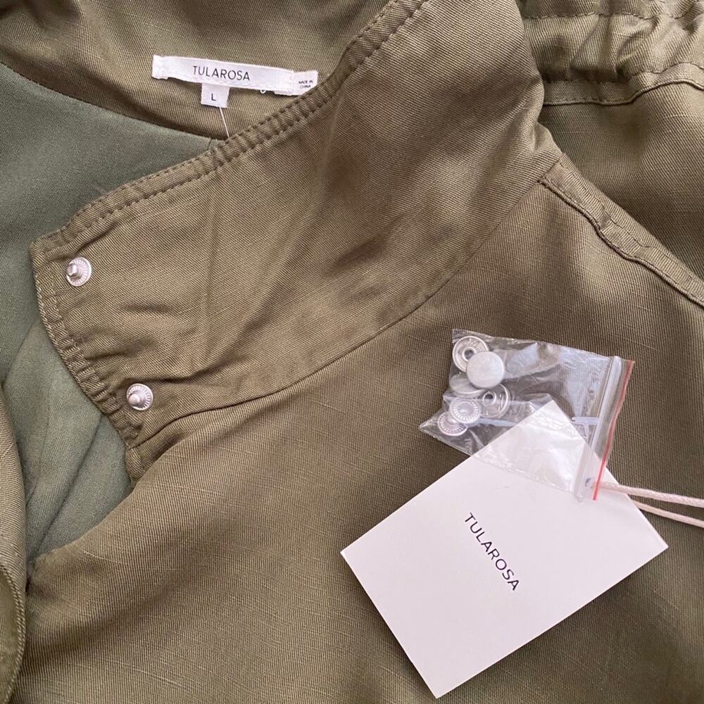 NWT Tularosa Avery Stand Collar Jacket in Green - Picture 7 of 10